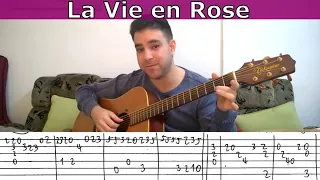 Fingerstyle Tutorial: La Vie en Rose - Guitar Lesson w/ TAB