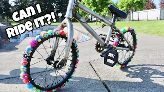 Bouncy Ball Bike Tires! Can I Ride IT?!