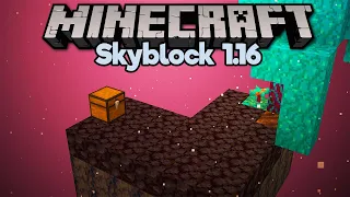 Starting Skyblock in the Nether! ▫ Minecraft 1.16 Skyblock (Tutorial Let's Play) [Part 1]