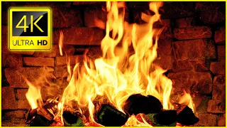 🔥 ASMR Crackling Fireplace with Relaxing Fireplace Burning 🔥 Fireplace 4K 10 Hours with Burning Logs