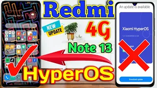 Redmi Note 13 4G Hyperos Update | Redmi Note 13 New Update  Hyperos | Redmi Note Update | #hyperos