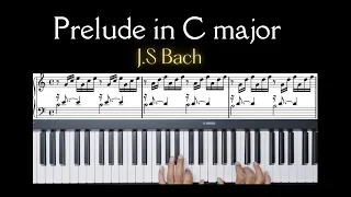 Prelude in C major - (BWV -846- The Well Tempered Clavier -Book 1) J.S. BACH #prelude #bach #piano