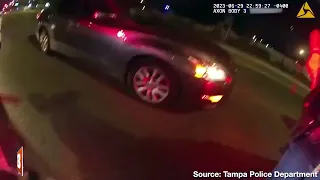 Intense SHOOT-OUT: Traffic Stop Leads to Suspect Exchanging Gunfire with Tampa Police