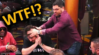 This happened when a NIT BLUFFED on Hustler Casino Live