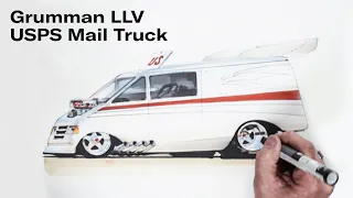 Hot rodded USPS mail truck? | Chip Foose Draws a Car - Ep. 22