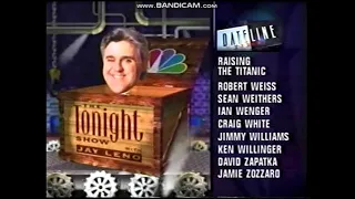 Dateline NBC Split Screen Credits (Summer 1998)