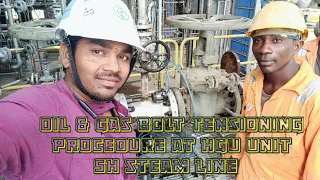 Oil & Gas Projects Pipe line flange Bolt Tensioning job procedure.