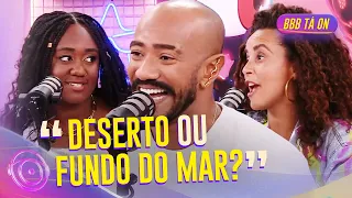 RICARDO ALFACE RESPONDE SE É DESERTO OU FUNDO DO MAR E SARAH ALINE E DOMITILA BARROS REAGEM | BBB 23