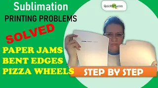 Sublimation Paper Jams and Ink Roller Marks - STEP BY STEP FIX -IT DEMONSTRATION on Epson Eco Tanks