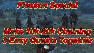 Make 10k-20k Chaining 3 Easy Quests "The Flesson Special" Walkthrough Bannerlord | Flesson19