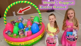 Dad vs Easter Bunny! World's Biggest Easter Basket!!!