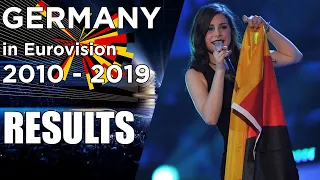 🇩🇪 Germany in Eurovision - Top 10 Results (2010 - 2019) with details (jury and televoting points)