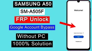 Samsung A50 FRP Bypass 2023 Android 11 | SM-A505F Google Account Unlock | FRP Lock Remove Without PC