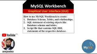 MySQL Workbench | Create Schema, Tables and Script File