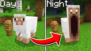 Minecraft Mobs Become Scary At NIGHT... again.