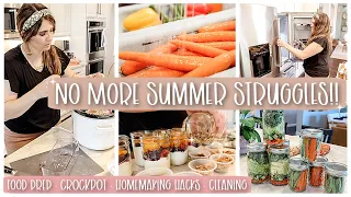 BUDGET SUMMER HOMEMAKING & CLEANING MOTIVATION ☀️ Hacks, Food Prep, Freezer Meals