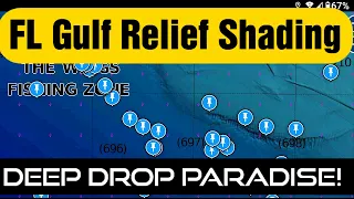 Navionics Relief Shading Explained - Florida Gulf Deep Drop Spots in Depth Analysis