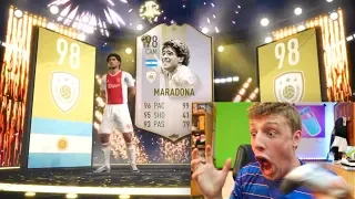I PACKED MARADONA!!! - TEAM OF THE SEASON PACK OPENING FIFA 19