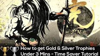 [PS4] Samurai Showdown 2019 - How to get Gold & Silver Trophies Under 3 Mins - Time Saver Tutorial
