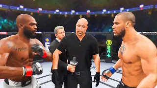 Jon Jones vs Ciryl Gane Full Fight - UFC 4 Simulation
