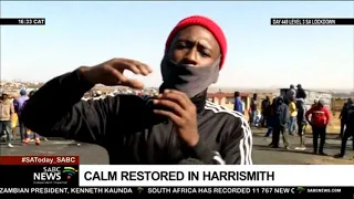 Calm restored in Harrismith after a week of unrest