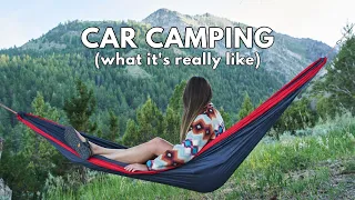 Car Camping VLOG *day in the life + camping meal ideas*