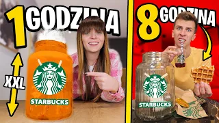 KTO SZYBCIEJ ZJE SŁOIK XXL RZECZY ze STARBUCKS WYGRYWA!