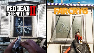 Red Dead Redemption 2 VS Far Cry 6 - Details Comparison (2018 VS 2021)