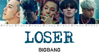 BIGBANG(ビッグバン) LOSER【日本語字幕/カナルビ/歌詞】
