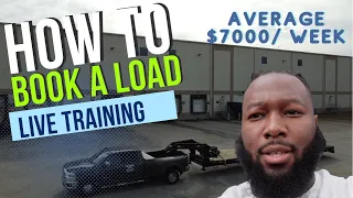 How to book a load (Live Training) for a Non CDL Hotshot in 2022 / How I average $7000 / week