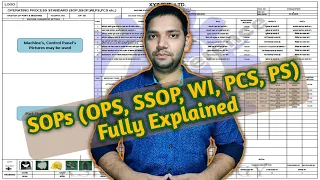 SOP ! Standard Operating Procedure !! SOP, SSOP, OPS, WI, PCS Explained !!! ASK Mechnology !!!!