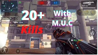 Modern combat 5 -  Insane Team Battle Match 20+ Kills with M.U.C Gun OP 1x MORP Bundle Gameplay.