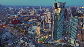 E86 | Square Gardens  - First Street | Manchester regeneration projects |  March 2024  | #drone