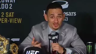 Max Holloway Gives Jose Aldo Respect, Conor McGregor Rematch Is On Them   UFC 218 Press Conference