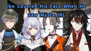 Ike Covered His Face Seeing Mysta IRL + Dog | Ike Mysta Nina Vox NIJISANJI EN にじさんじ