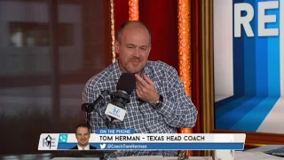 University of Texas Head Football Coach Tom Herman on Punters Being People Too - 7/26/17
