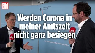 Karl Lauterbach über Imfpflicht, Booster-Impfung und Angriffe auf sein Büro | BILD Live