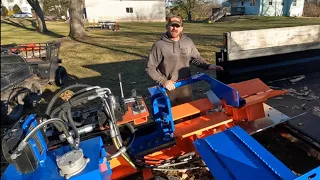 2nd Run Eastonmade 12-22 Log splitter with 7 way box wedge!!