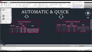 Generate Door or Window Schedule in a FEW SECONDS   Quick and Easy
