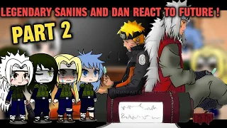 Past Legendary Sanins React to Future team 7 ! PART 2 BY THEGREATASHREACT  #naruto #gacha #react