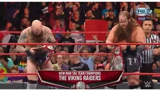 Vikings Raiders Vs Bobby Roode & Ziggler WWE Raw Tag Team Championship