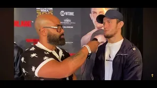 BELLATOR 300 Usman Nurmagomedov favorite submission to do is? "To grab the back and choke"