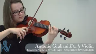 The Antonio Giuliani Etude Violin – excerpt from Concerto No. 5 | KV