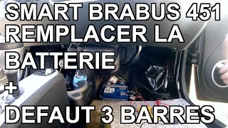 Smart Brabus 451 - Replace battery and fault 3 bars