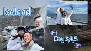 [DAXIN'S VLOG] 冰島 Iceland Day3,4,5__出海賞鯨🐳、冰島南岸一日遊（黑沙灘、冰川健行、三大瀑布）