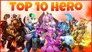 TOP 10 HERO OF CASTLE CLASH - SEPTEMBER 2023 CASTLE CLASH