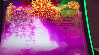 Bao Zhu Zhao Fu Slot Machine Rare Triple Bonus Trigger Double Up Extra Spins and Ultra Spins Big Win