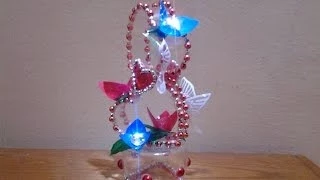 Best out of waste Plastic Bottle transformed to Lovely Heart Show piece