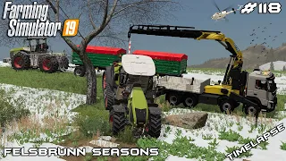 Rescuing sunken tractor (crash) | Animals on Felsbrunn Seasons | Farming Simulator 19 | Episode 118