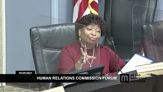 10/25/21 Metro Human Relations Commission Forum